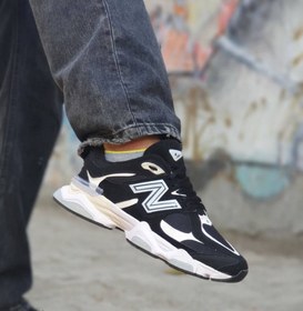 تصویر کفش نیوبالانس مدل 9060 مردانه (New Balance) سفید مشکی New Balance shoes model 9060 for men (New Balance) black white