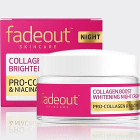 تصویر کرم شب کلاژن بوست فیداوت fadeout Collagen Boost Whitening Night Cream 50ml 