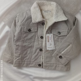 تصویر کت کتان خز دار 