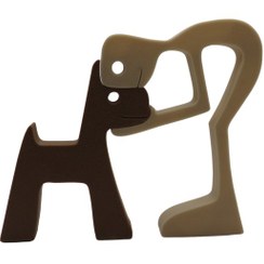 تصویر دکوری انسان و سگ 