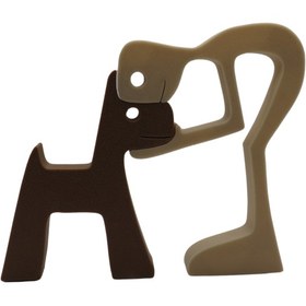 تصویر دکوری انسان و سگ 