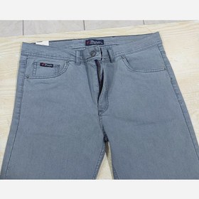 تصویر شلوار لی مردانه فاق بلند رنگ طوسی سایز ۴۸ و ۴۴ 