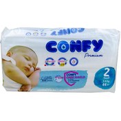 تصویر پوشک کودک کانفی سایز 2 بسته 44 عددی Confy Premium Size 2