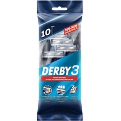 تصویر خود تراش سه لبه مدل Samurai 3 بسته 10 عددی دربی 