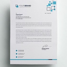 تصویر سربرگ A4 چند منظوره – Corporate letterhead 