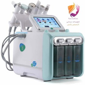 تصویر دستگاه هیدروفیشیال 7 کاره نیوفیس موتور سنگین مدل 2023 ا Hidrofishyal hydrofacial machine 7 handpiece 2023