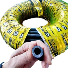 تصویر شلنگ آب یاسا اصل لاستیکی نخدار دو جداره - شلنگ ۱/۲ : ۵ متری Iran Yasa threaded rubber yard water hose