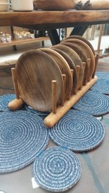 تصویر بشقاب چوبی چیدا 