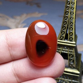 تصویر نگین سنگ عقیق خراسانی اصل معدنی کد 26446 