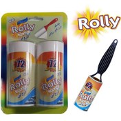 تصویر یدک پرزگیر رولی 72 برگی دوعدد در هر بسته (72-sheet-roller-lint-remover)