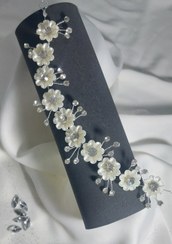 تصویر ریسه عروس مدل شکوفه سبک و خاص 