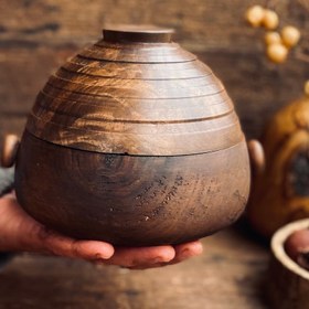 تصویر ظرف دربدار چوبی کد 100060 