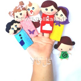 تصویر عروسک انگشتی خانواده نمدی 