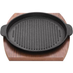 تصویر تابه گریل چدنی نالینو مدل Fahita سایز 20 ا Nalino Cast-Iron Grill Pan Size 20 Fahita Nalino Cast-Iron Grill Pan Size 20 Fahita