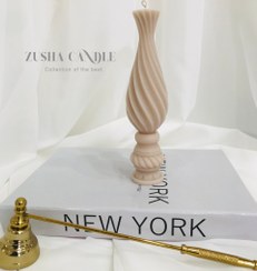 تصویر شمع فانتزی طرح پیچک 