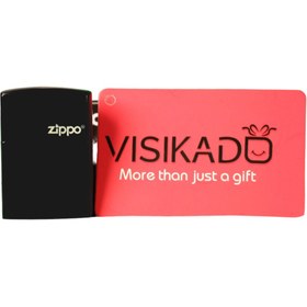 تصویر فندک زیپو مشکی (با امکان بارگزاری عکس، متن، صدا) 