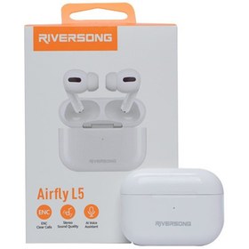 تصویر ایرفون بلوتوثی Riversong مدل Airfly L5 EA267 سفید ایرفون بی سیم مدل Airfly L5 EA267