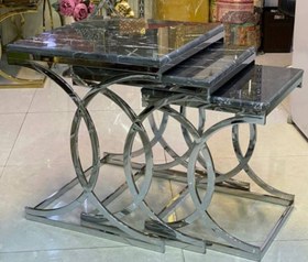 تصویر میز عسلی فلزی ورساج ۳ تکه 