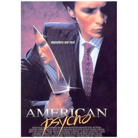 تصویر متال پوستر مستر پیکد طرح روانی آمریکایی American Psycho کد PCD-MB1126 