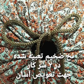 تصویر 1 جفت روبالشتی گرد یا لوله ای ترمه سنتی 