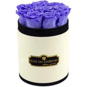 تصویر Lavender Eternal Roses in Coco Small Flocked Box | کد: ZNB-1J9M 