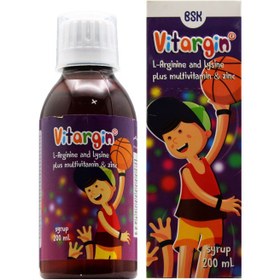 تصویر شربت ویتارژین بنیان سلامت کسری 200 میلی لیتر BSK Vitargin Syrup 200 ml