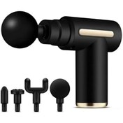 تصویر ماساژور تفنگی (گان ماساژ) حرفه‌ای با 4 سری تخصصی | دستگاه ریکاوری عمیق عضلات Professional massage gun with 4 specialized series | Deep muscle recovery device