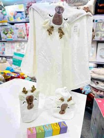 تصویر حوله نوزادی سه تیکه 