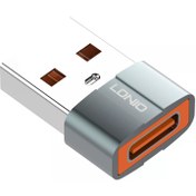تصویر مبدل OTG تایپ سی به USB-A 3.0 الدنیو مدل LC150 