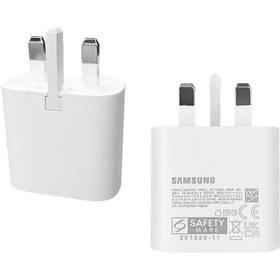 تصویر شارژر سه پین SAMSUNG 25W اصل چین TA800 ( فست و PD) مشکی شارژر موبایل شارژر دیواری سامسونگ TA800 مشکی