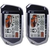 تصویر دزدگیر خودرو برند اسپای زنوتیک مدل جفت ریموت تصویری باتری خور H2 