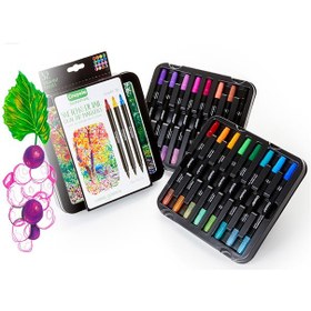 تصویر ماژیک 16 عددی خط نازک دوطرفه 12P برند crayola Marker,16 Count Fine Line Signature Dual St/Fl,12P