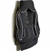 تصویر روکش صندلی پارچه برزنت سنگین طرح Design برند رایکو مناسب پژو 405 و پرشیا قدیم 