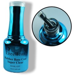 تصویر رابر بیس ناخن ۱۵ میل NBI رنگ کلیر 