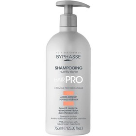 تصویر شامپو حرفه‌ای بایفاس مناسب موهای خشک حجم 750 میلی‌لیتر Byphasse Hair Pro Shampoo Nutritiv Riche Dry Hair 750ml