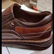تصویر کفش مردانه روزمره چرم طبیعی زیره پی یو 