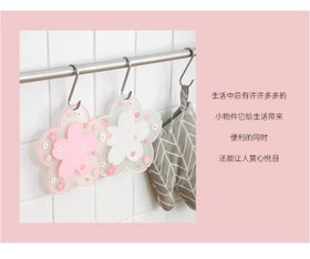 تصویر زیر لیوانی و زیر قابلمه ای طرح گل ساکورا 