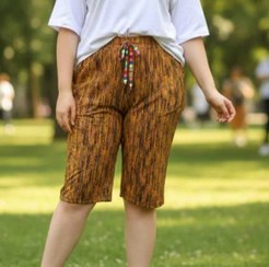 تصویر شلوارک زنانه بند دار 