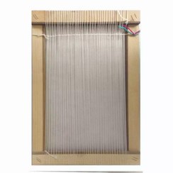 تصویر دار قالی مدل آموزشی چله کشی شده (بدون وسایل اضافی) 