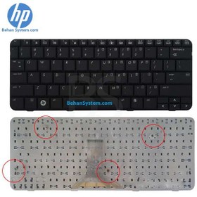 تصویر کیبورد لپ تاپ اچ پی Pavilion tx2000 
