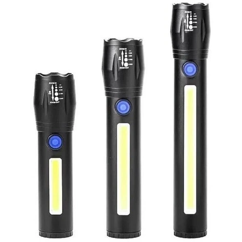 خرید و قیمت چراغ قوه زوم دار بلند p50، قابل شارژر به همراه LED پرنور ...