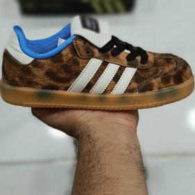 تصویر کتونی بچه گانه آدیداس سامبا پلنگی Adidas samba 