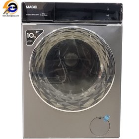 تصویر ماشین لباسشویی مجیک 10 کیلوگرم 1400 دور گیربکسی Full Touch Panel سفید مدل WM147M01 Washing Machine Magic white Model WM147M01