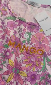 تصویر تیشرت زنانه نخی منگو طرح دار بنگلادشی - ایکس لارج XL / ۱۵۵۰۰۰ T-shirt Mango