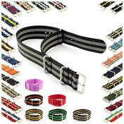 تصویر بند ساعت برزنتی ناتو سایز ۲۲ 