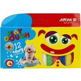 تصویر خمیر ۱۲ رنگ مقوایی اریا – کد ۱۲۰۷ 