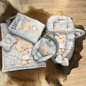 تصویر سرویس خواب گاردار هفت تکه مخمل کودک و نوزادی 