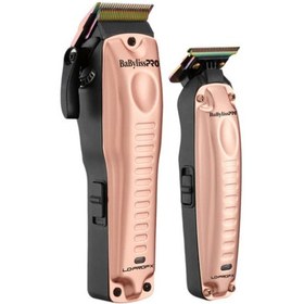 تصویر ست ماشین‌اصلاح و خط‌زن رزگلد بابلیس‌پرو (Lo-ProFX Gold ) BaBylissPro Lo-ProFX Rose Gold Clipper & Trimmer Set FXHOLPKLP-RG