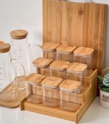 تصویر پک 9 عددی جا ادویه با استند 