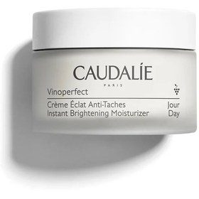 تصویر کرم آبرسان روز ضد لک وینو پرفکت کدلی اصل اروپایی CAUDALIE VINOPERFECT INSTANT BRIGHTENING MOISTURISER 50ML 